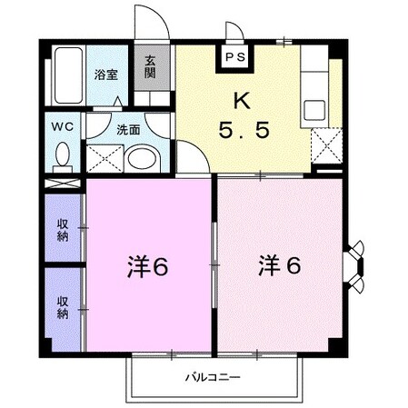 サンライズ豊野の物件間取画像